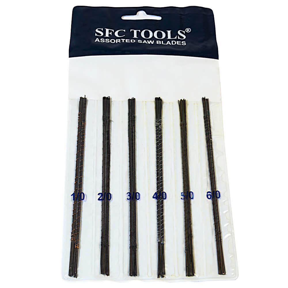 Jeweler’s Saw Blades Set. Size 1/0-6/0 (2 dozens each size) – 49-210