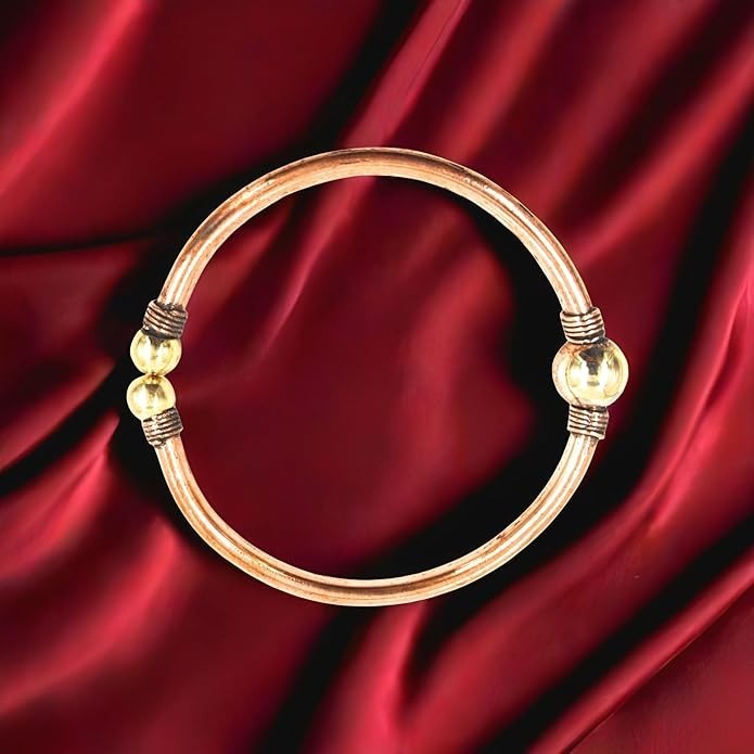 Export 99% Pure Copper Tamba Leg Anklet Kada Bracelet Men Women Adjustable 90 gm