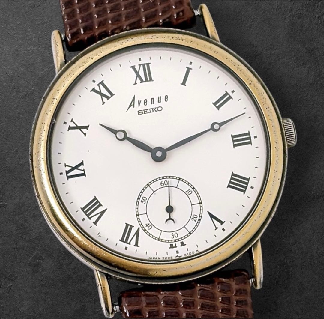 [New Battery/Strap] Seiko Avenue Small Seconds Roman Numeral Dial, 1999