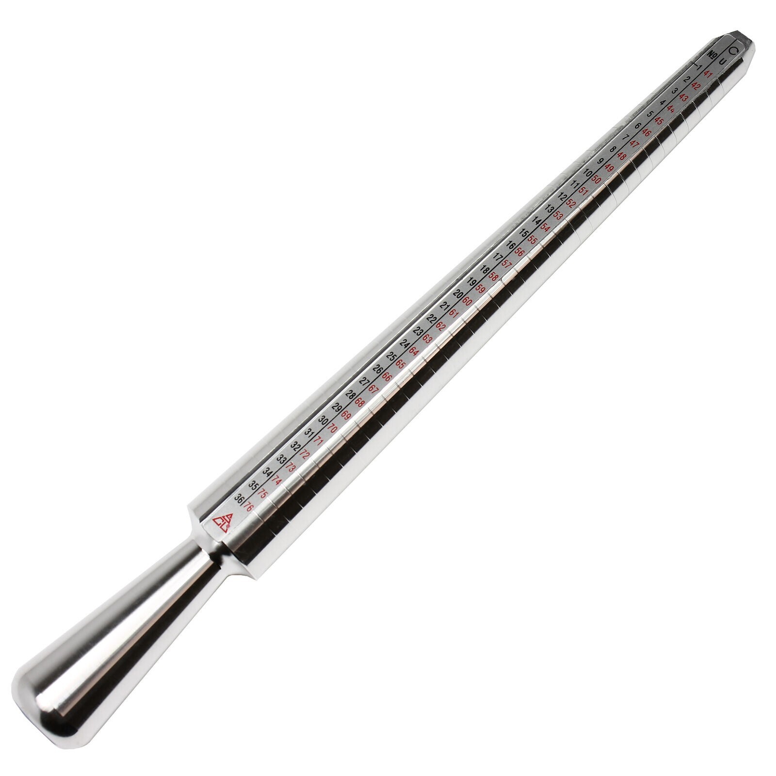 Metal Ring Sizer Gauge Mandrel Finger Sizing Measure Stick Standard Tool Sliver