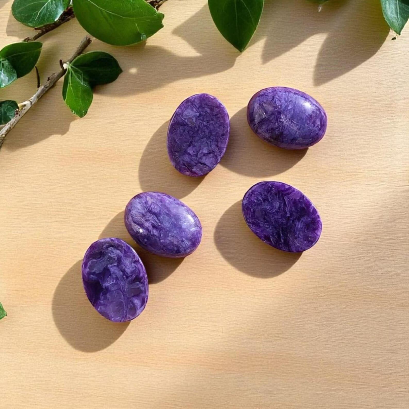 Natural Charoite Oval Cabochon AAA Purple Siberian Gem 8x10mm-15x20mm Lot
