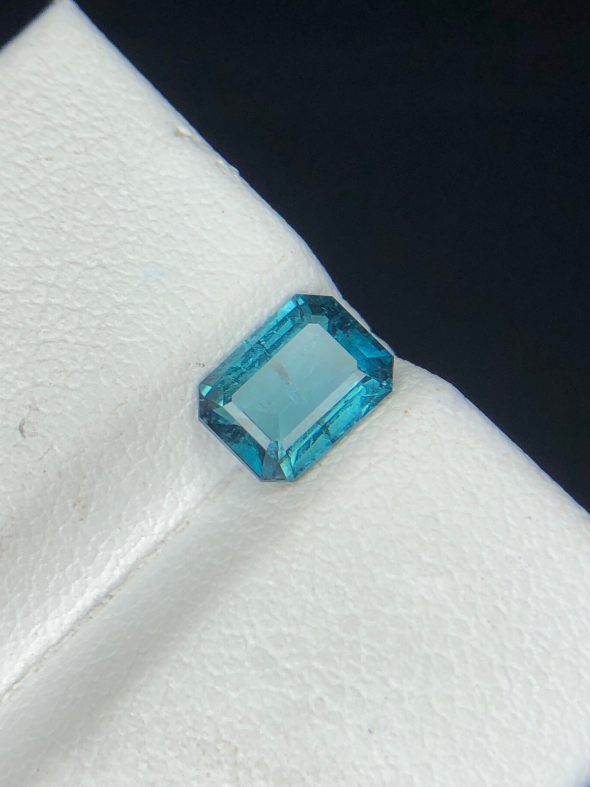 Natural Blue Tourmaline 1.20 Ct Emerald Cut Loose Gemstone Afghanistan G79