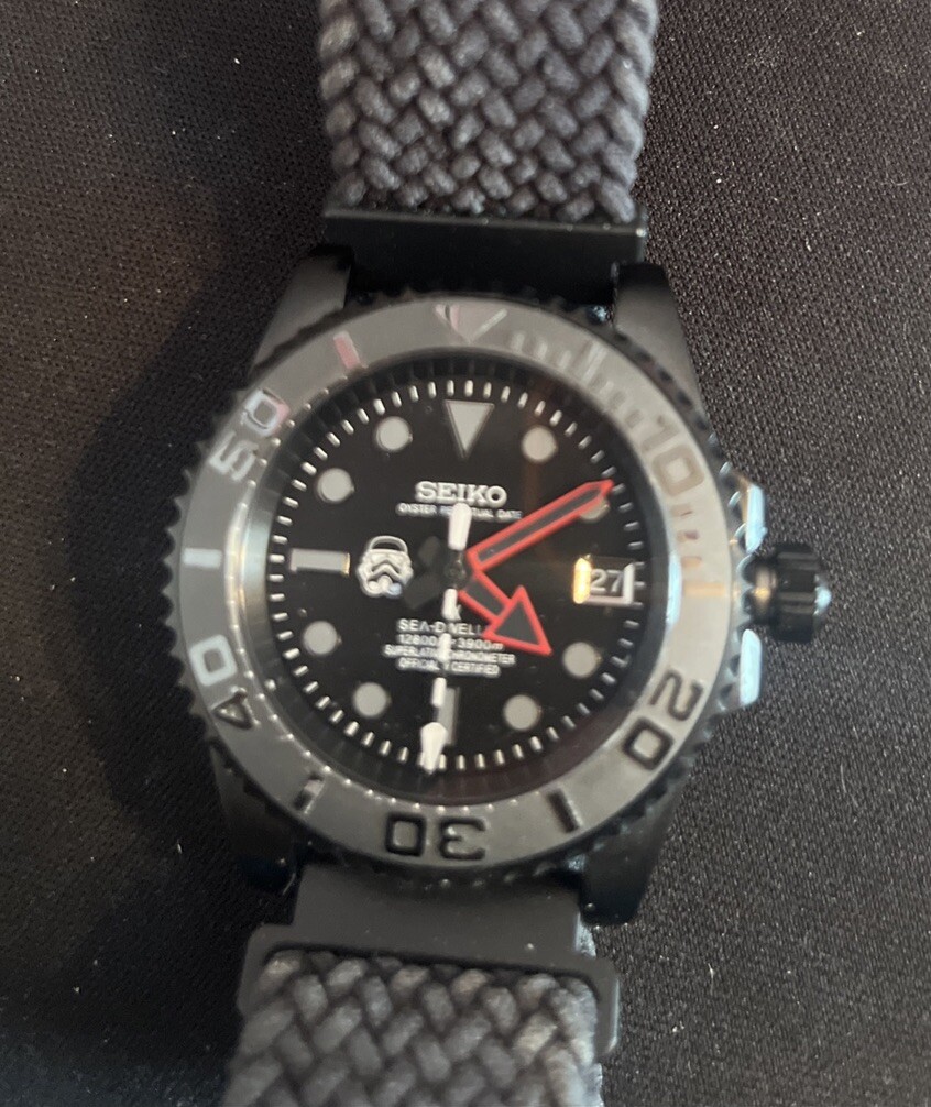40mm Stealth Watch Ceramic bezel Screw down Crown/ Caseback Sapphire Crystal