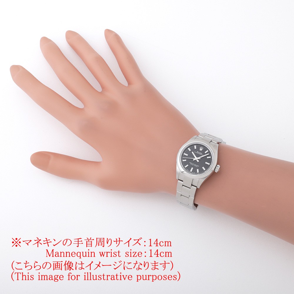 ROLEX oyster perpetual 28 276200 black Random Number second hand Women