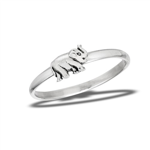 Sterling Silver Baby Elephant Ring – Free Gift Packaging