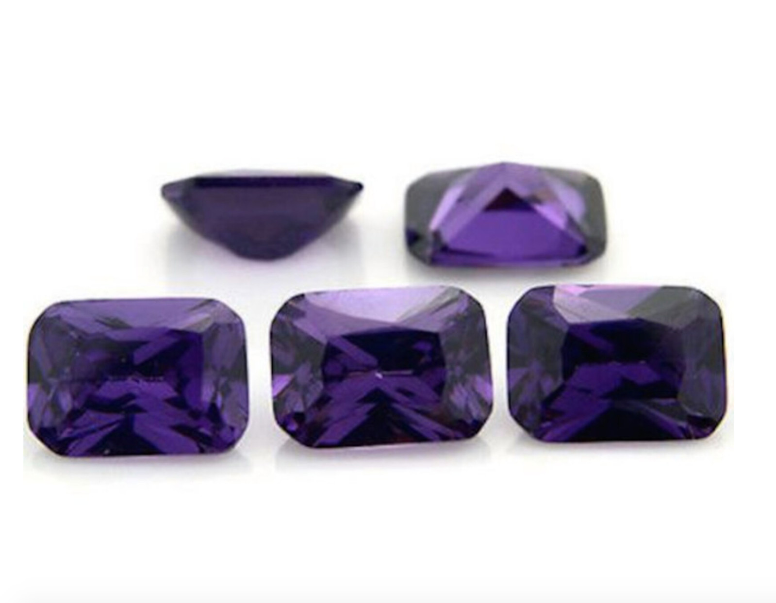 Cubic Zirconia Octagon Faceted AAA CZ Loose Stones 10 Colors (6x4mm – 18x13mm)