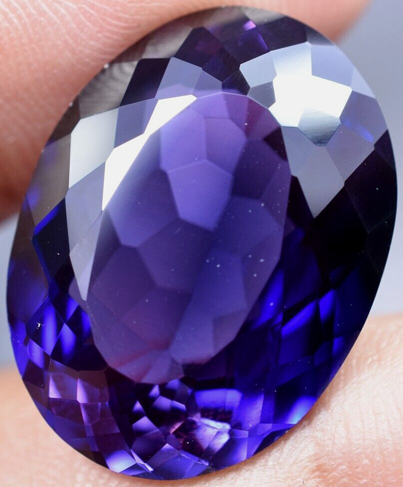 Natural 32.70 Ct Boysenberry Sapphire GGL Certified fabulous Loose Gemstone