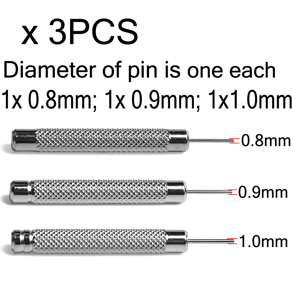 0.8 0.9 1.0mm Watch Band Bracelet Pin Punch Strap Steel Link Remover Repair Tool