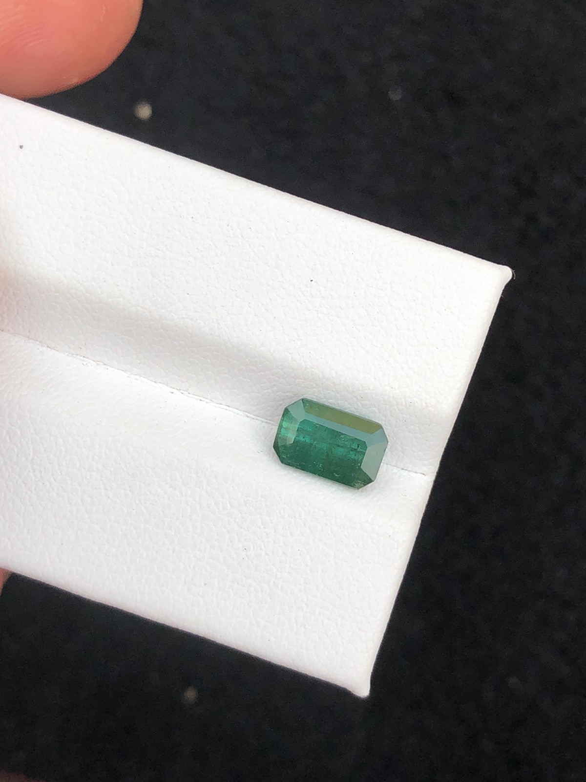1.60 Carat Natural Cut Tourmaline Emerald Shape loose Gemstone from Afghanistan.