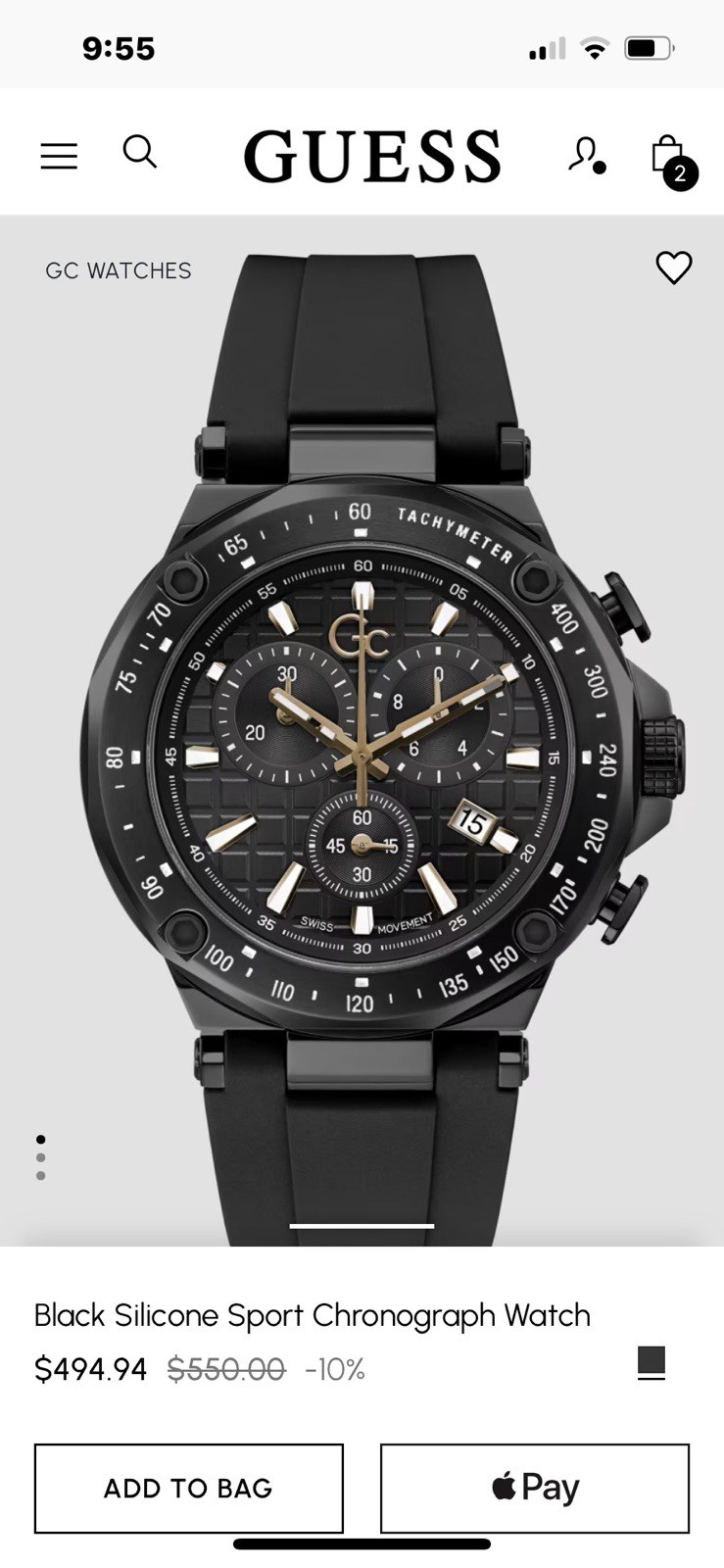 Guess Collection Spirit Swiss Quartz Chronograph
