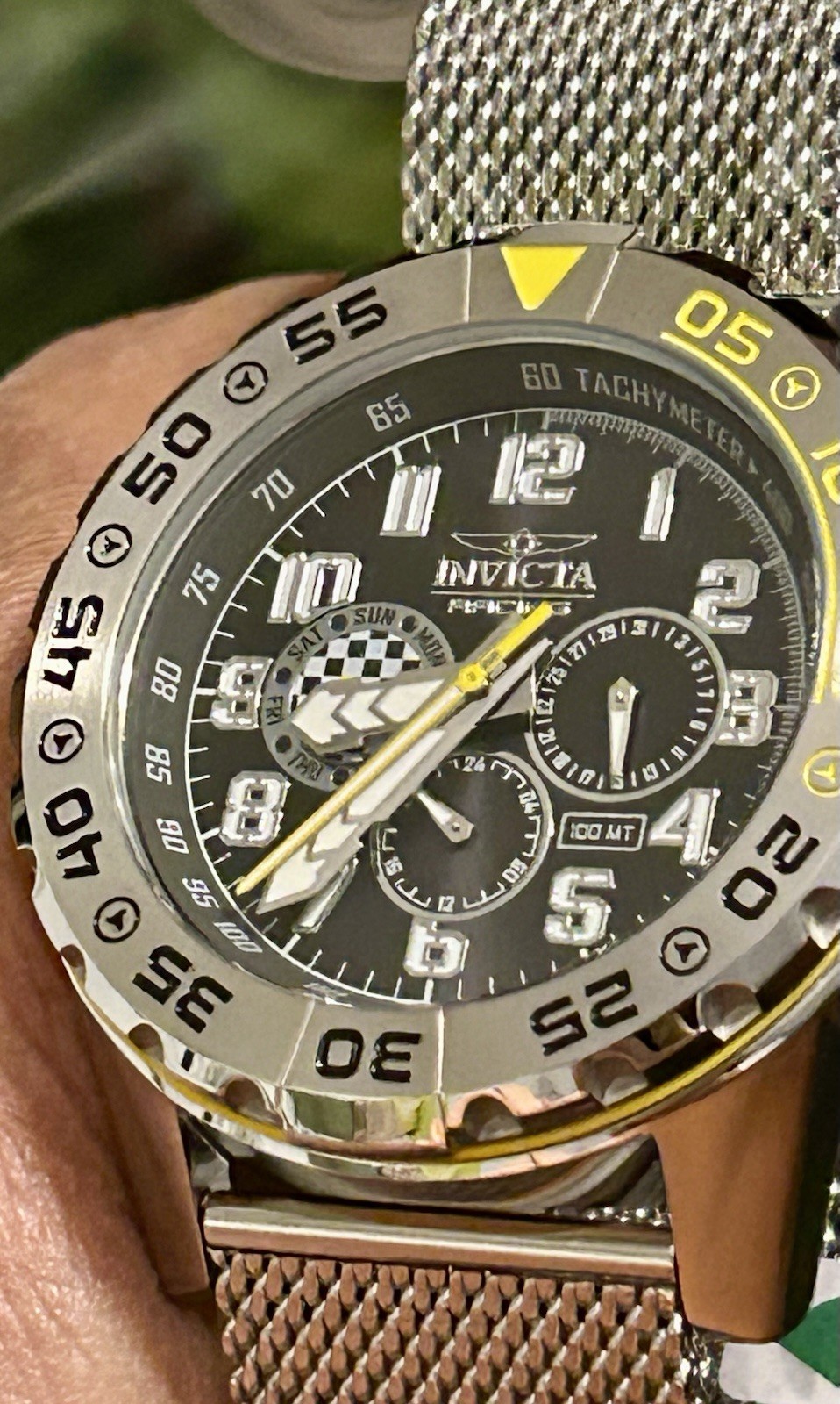 Invicta Racing Dynox Multifunction, 48mm, WR 100m, 8.5”, New/Box/3yr Warranty