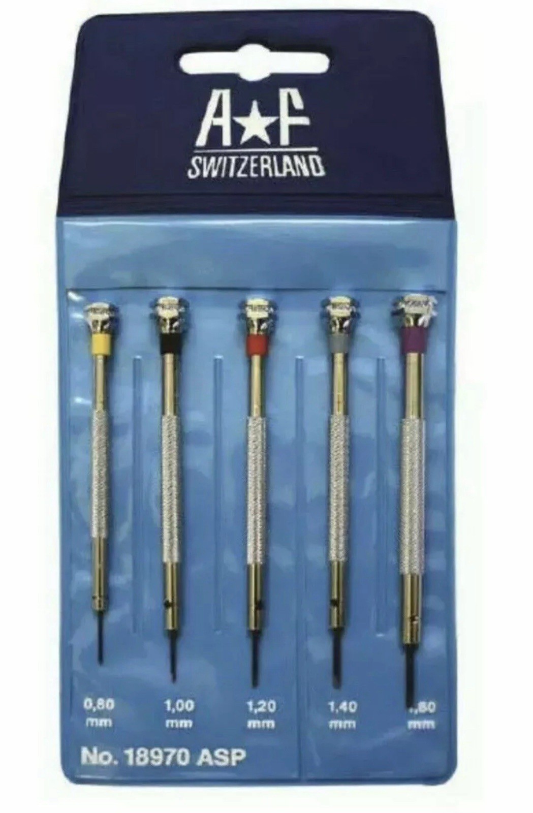 Professional Top Quality Swiss AF Watch flat head blade Screwdriver 5 pc Set NEW