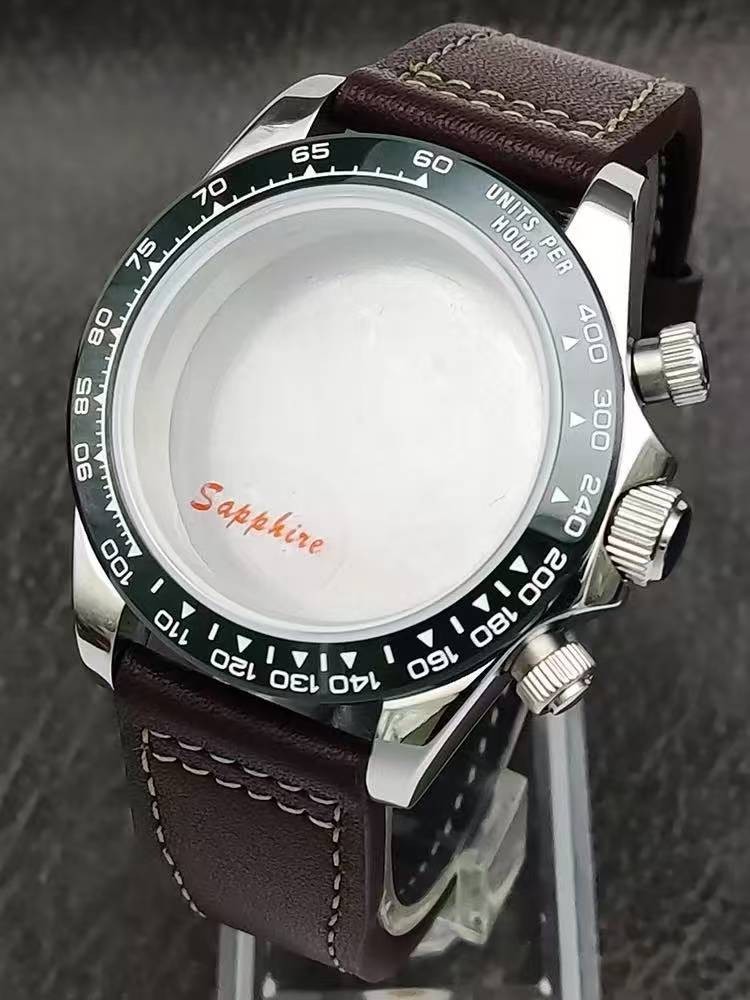 40mm VK63 Watch Case Daytona Style Stainless Steel 20mm Fit Quartz