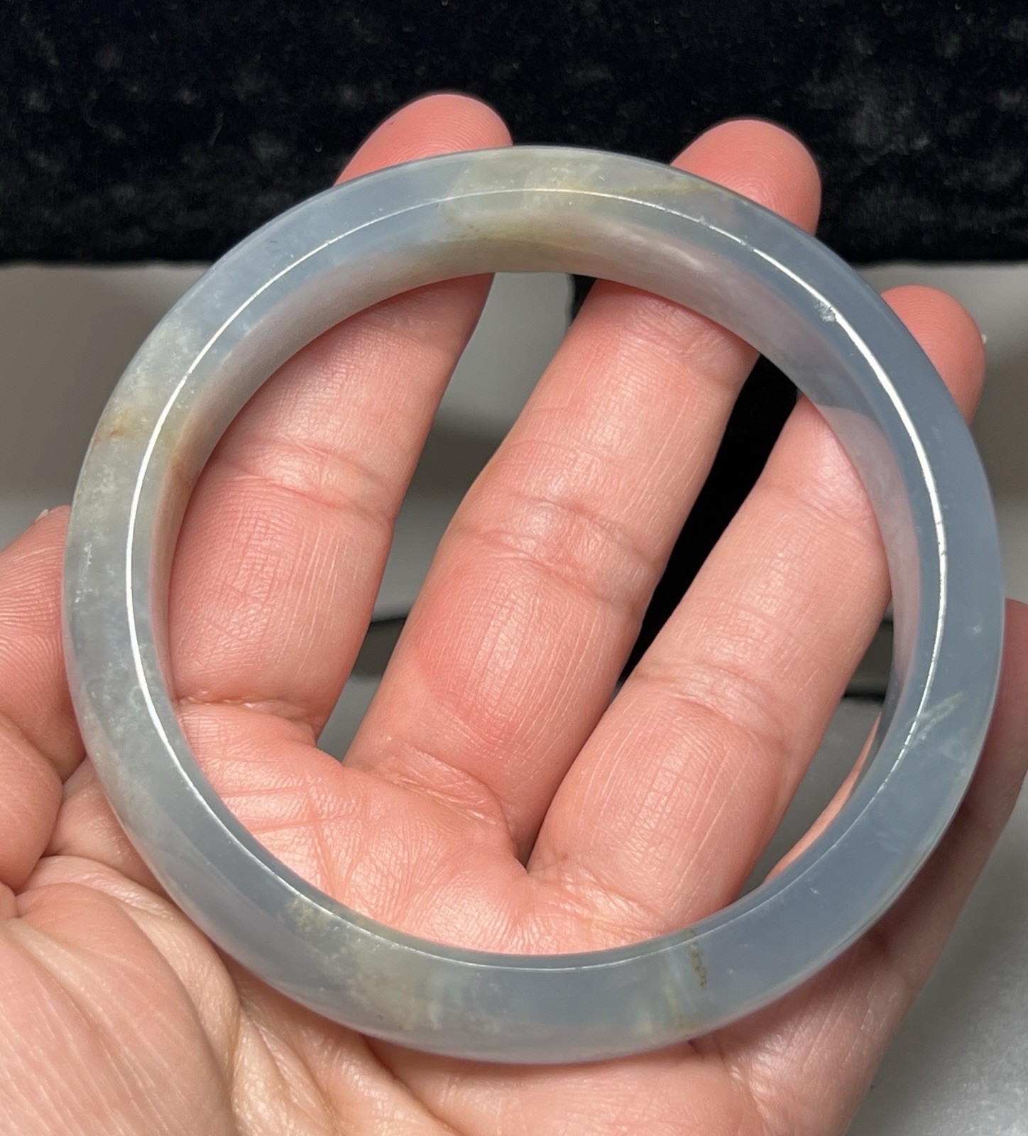 Blue Onyx Bangle Inner Diameter Size 61mm See Pics