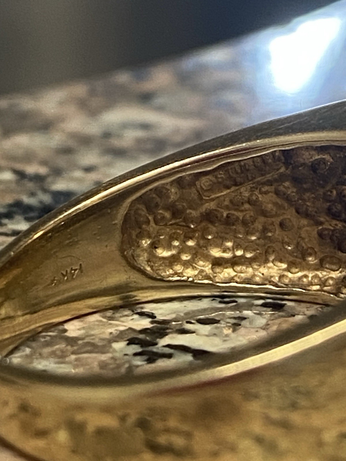 Custom Vintage 14kt Yellow Gold Cigar Ring 0.58cts Diamonds SIZE 15