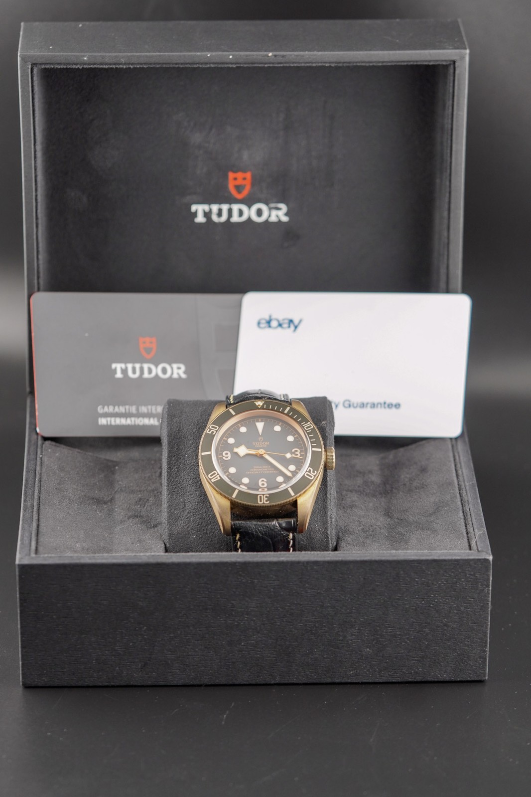 Tudor Black Bay Bronze Slate Grey Leather Strap M79250BA-0001 Complete 2021