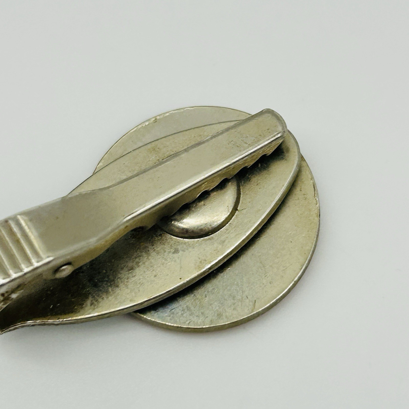 VINTAGE 2004 Tapirs Cup Tie Bar Pin Japan Silver Toned Orange Antique Logo Mens