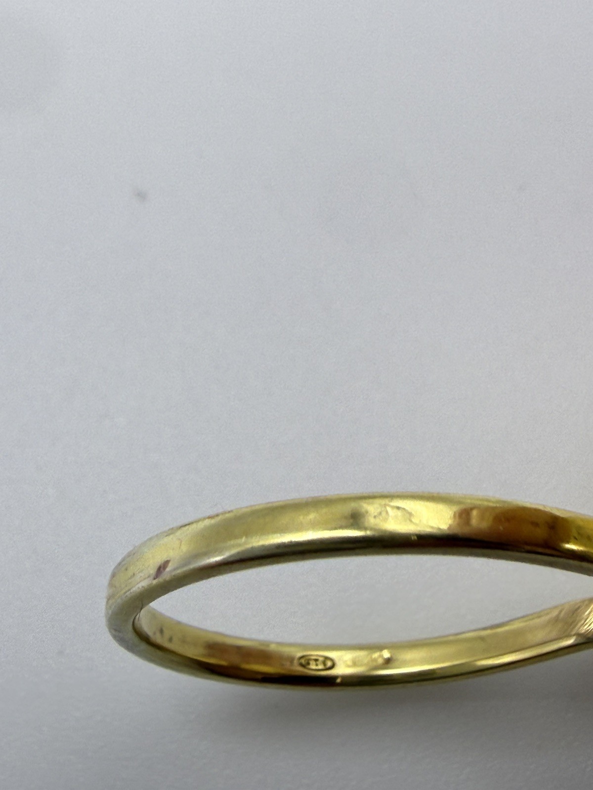 Set of 3, 925 Silver Yellow and White Gold Plated Rings, 2cm diameter