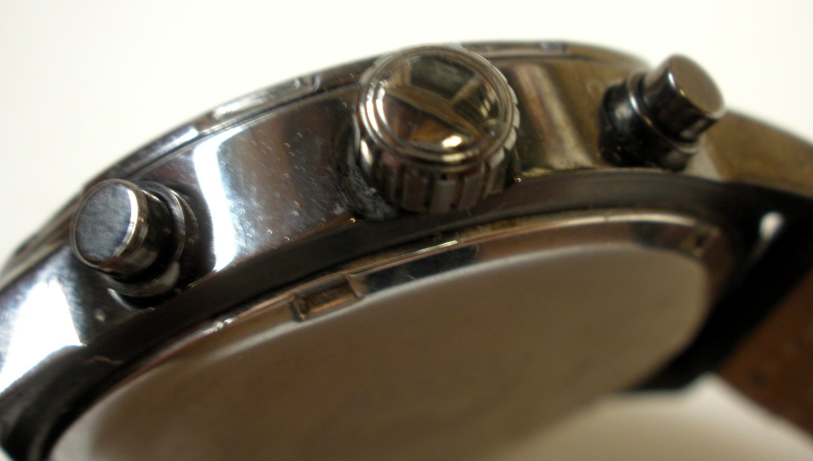 Pulsar VD53-X074 Chronograph 100m Watch Black Dial 44mm inc oem Leather Strap