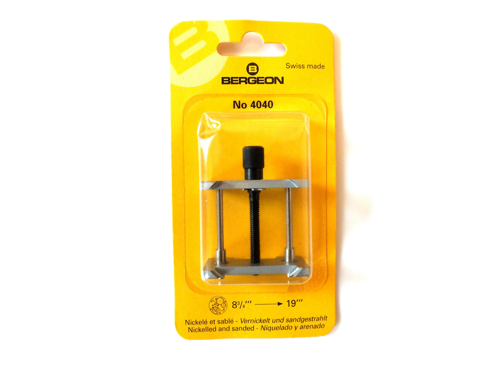 BERGEON 4040 WATCH WATCHMAKERS WATCH MOVEMENT HOLDER CLAMP 19mm UP TO 42mm