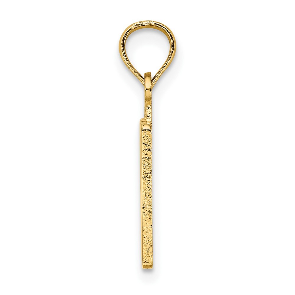 10K Yellow Gold Number 50 Pendant for Women 0.69gm L-13.4 mm, W-8.5mm