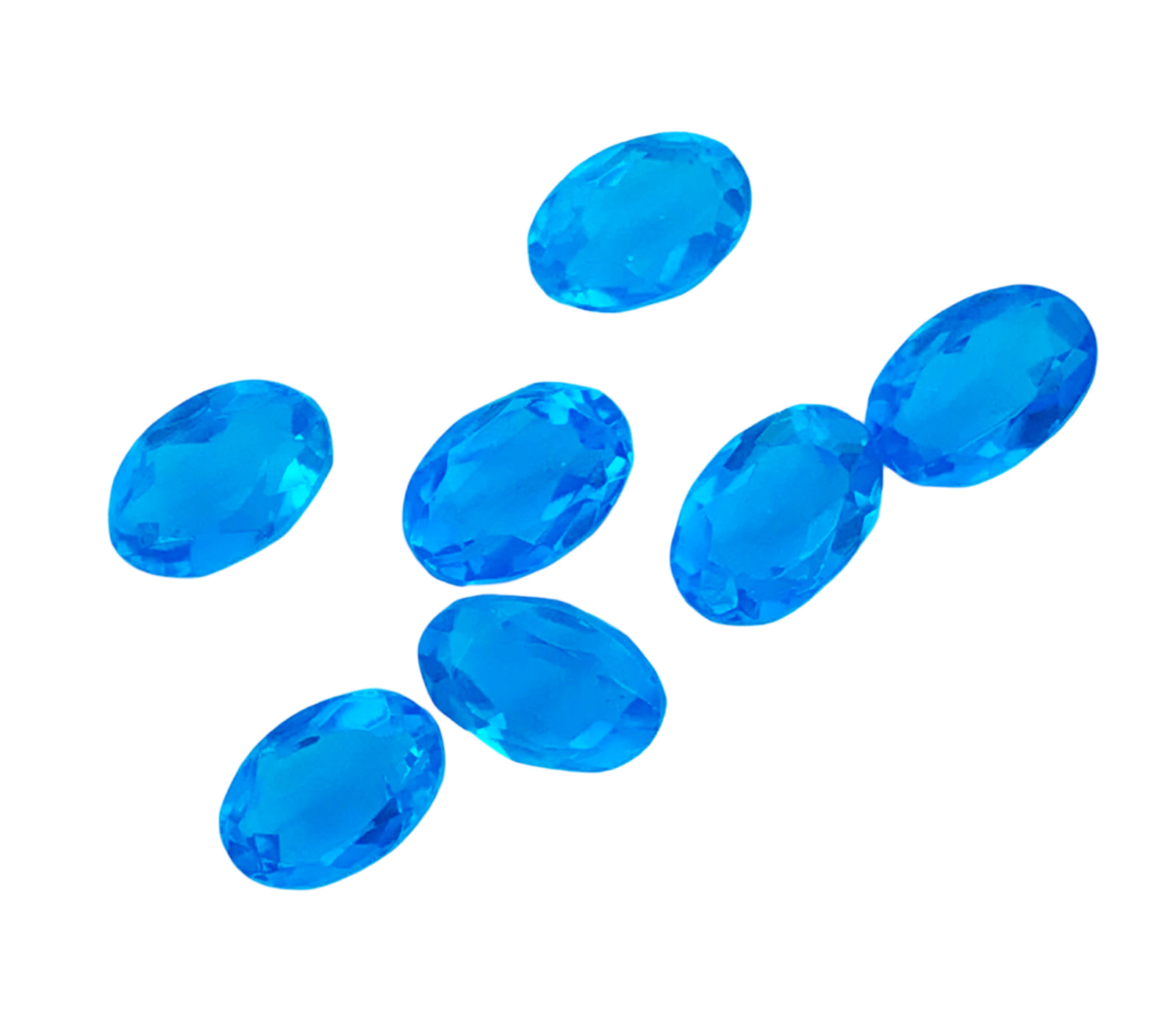 20 Pcs Faceted Blue Topaz Hydro Quartz Loose Gemstone -6x8mm-10x20mm Approx.