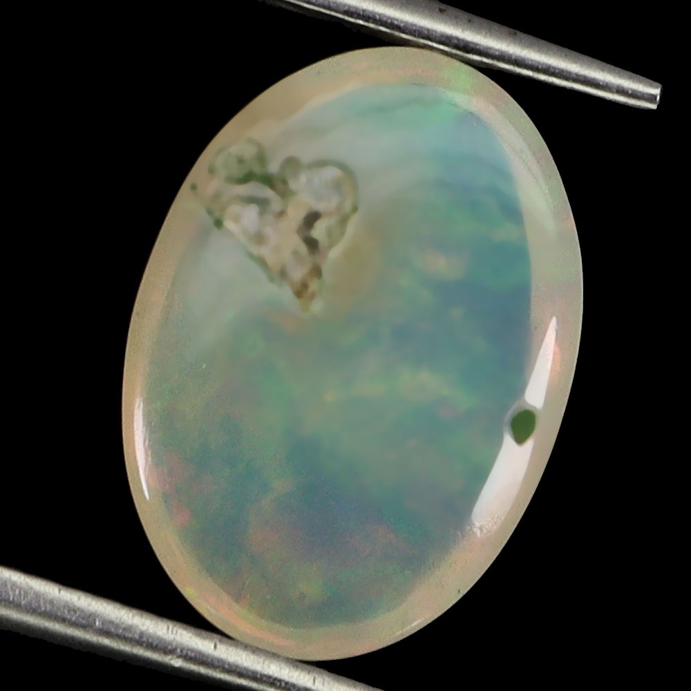 Oval AAA Floral Flash Play Of Color Crystal Fire Opal 3.21ct 14x10mm Gemstone
