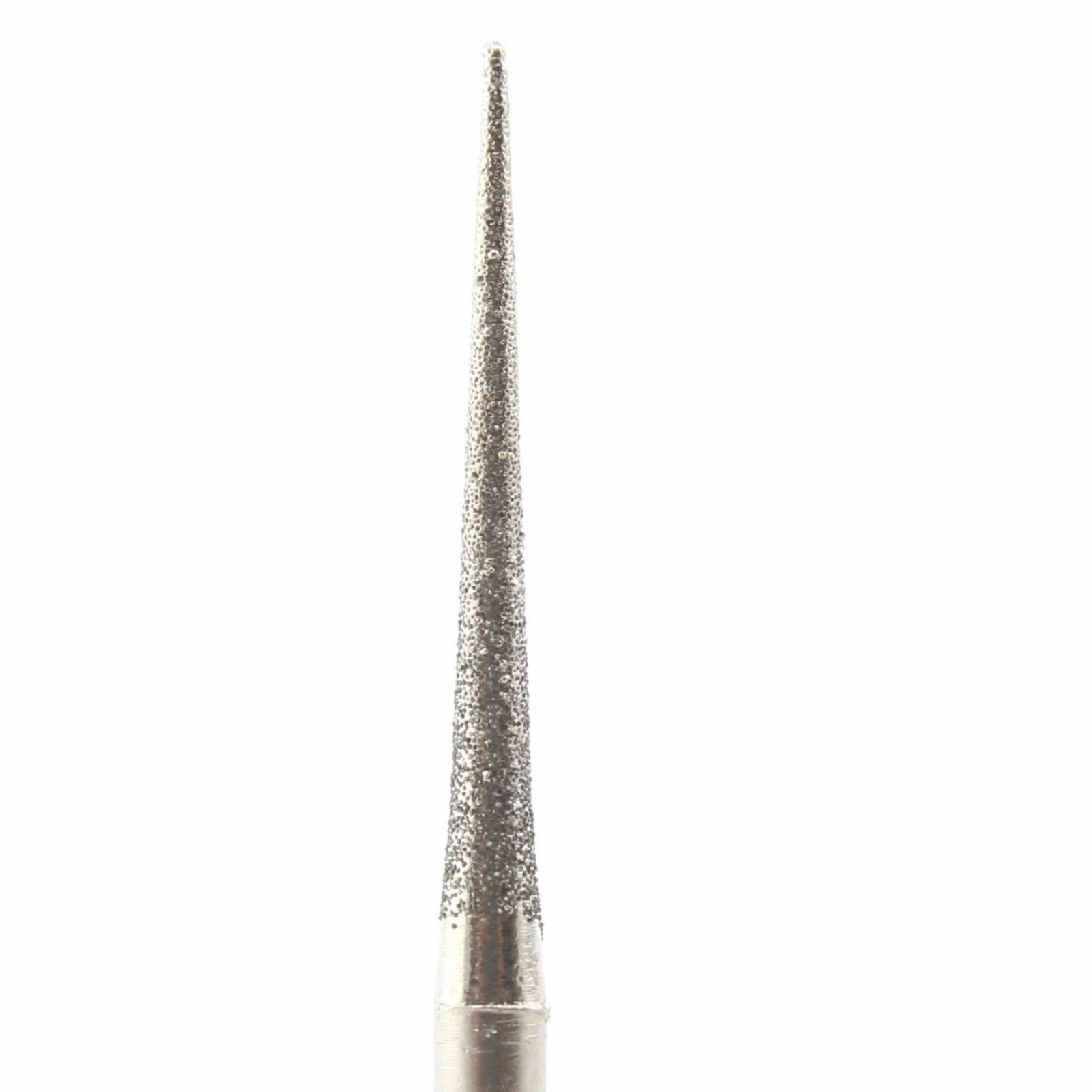 30Pcs Diamond Carving Burrs 2.35mm Conical Grinding Bit for Gem Stone Glass