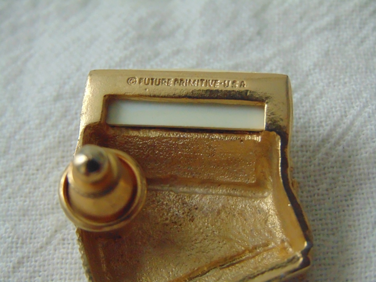 vtg Future Primitives U.S.A signed Acordian pin