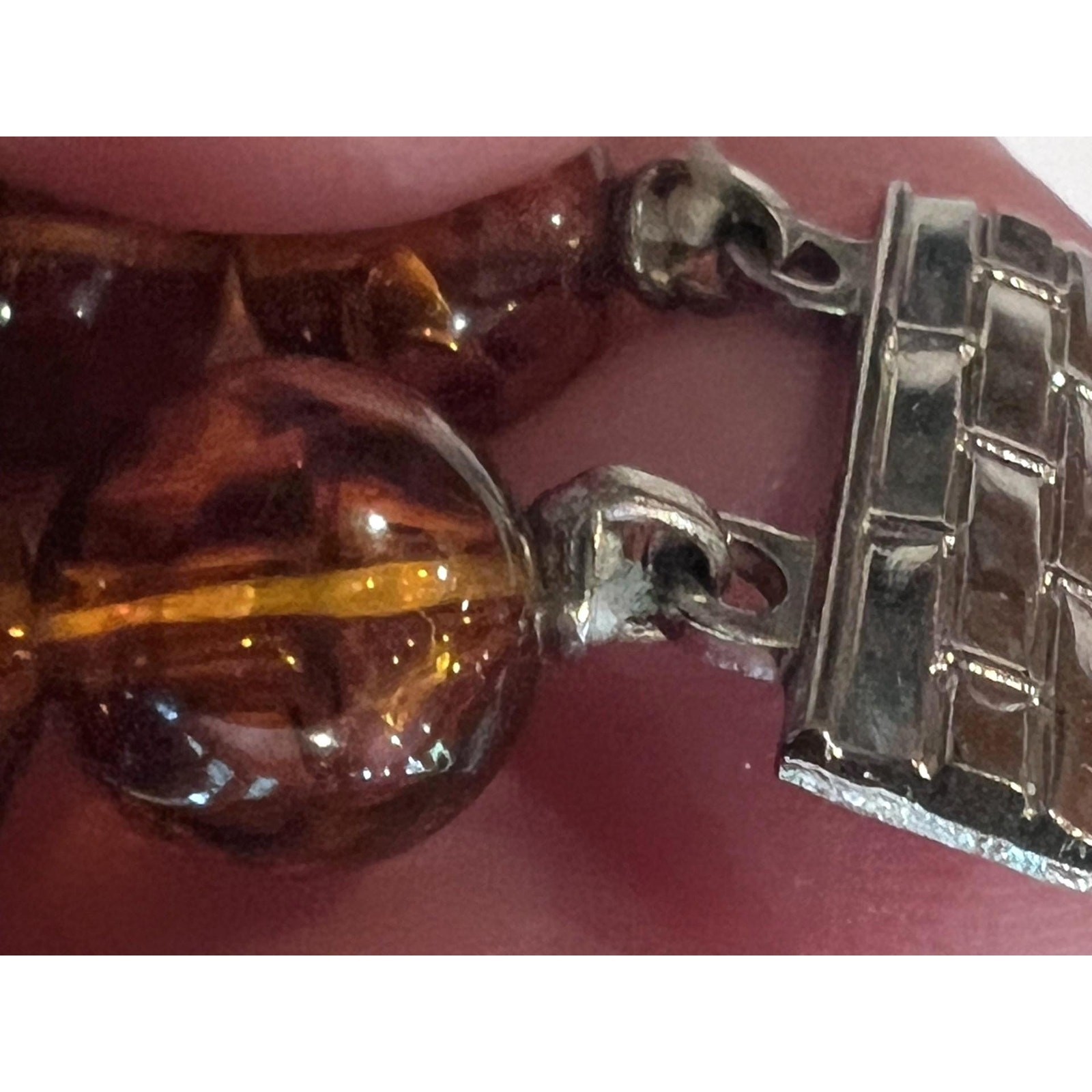 Vintage Baltic Amber Double Strand Necklace Cognac Amber Bead Statement 97g 21in