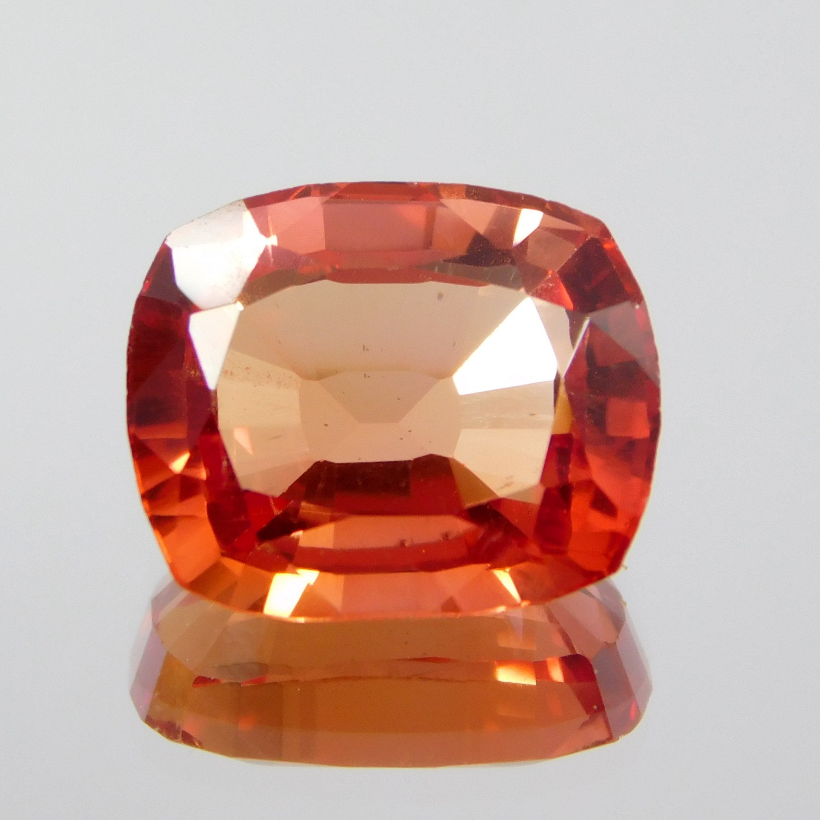 Certified 7.15 Ct Natural Orange Spessartine Garnet Cushion Cut Loose Gemstone