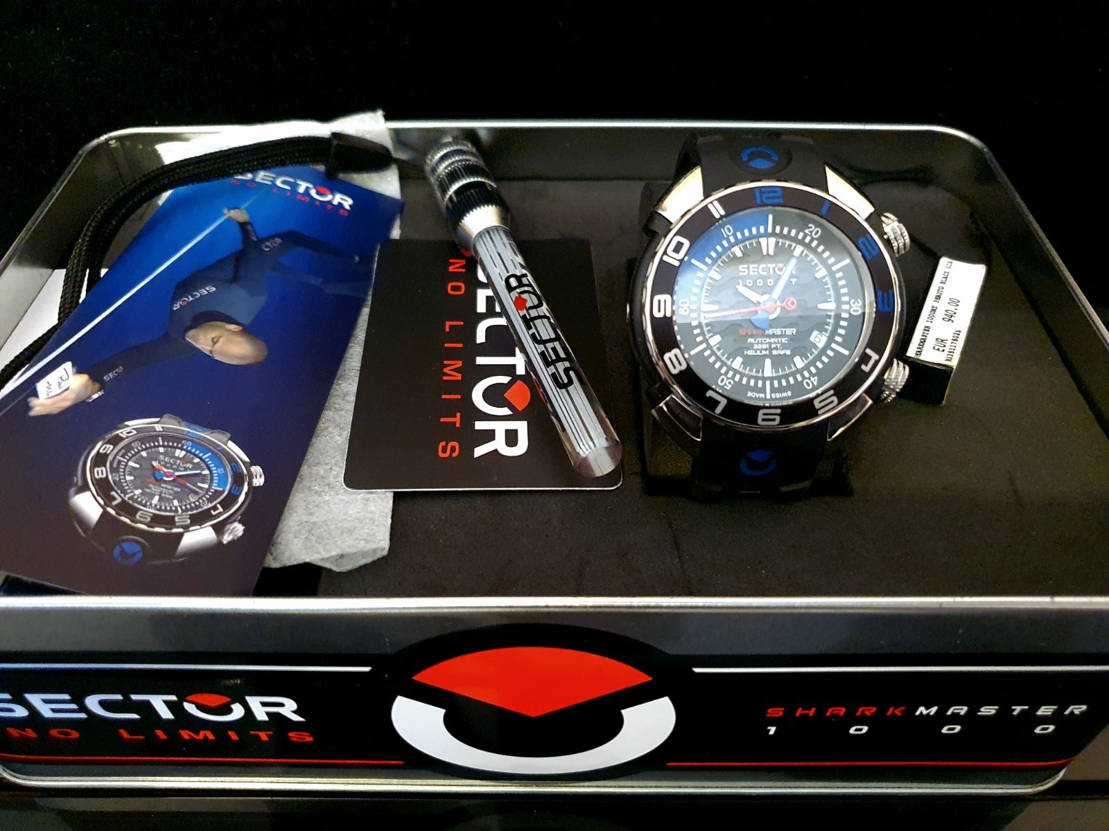 Sector Shark Master 1000 MT Automatic NEW 48mm Helium Safe ETA 25J Swiss