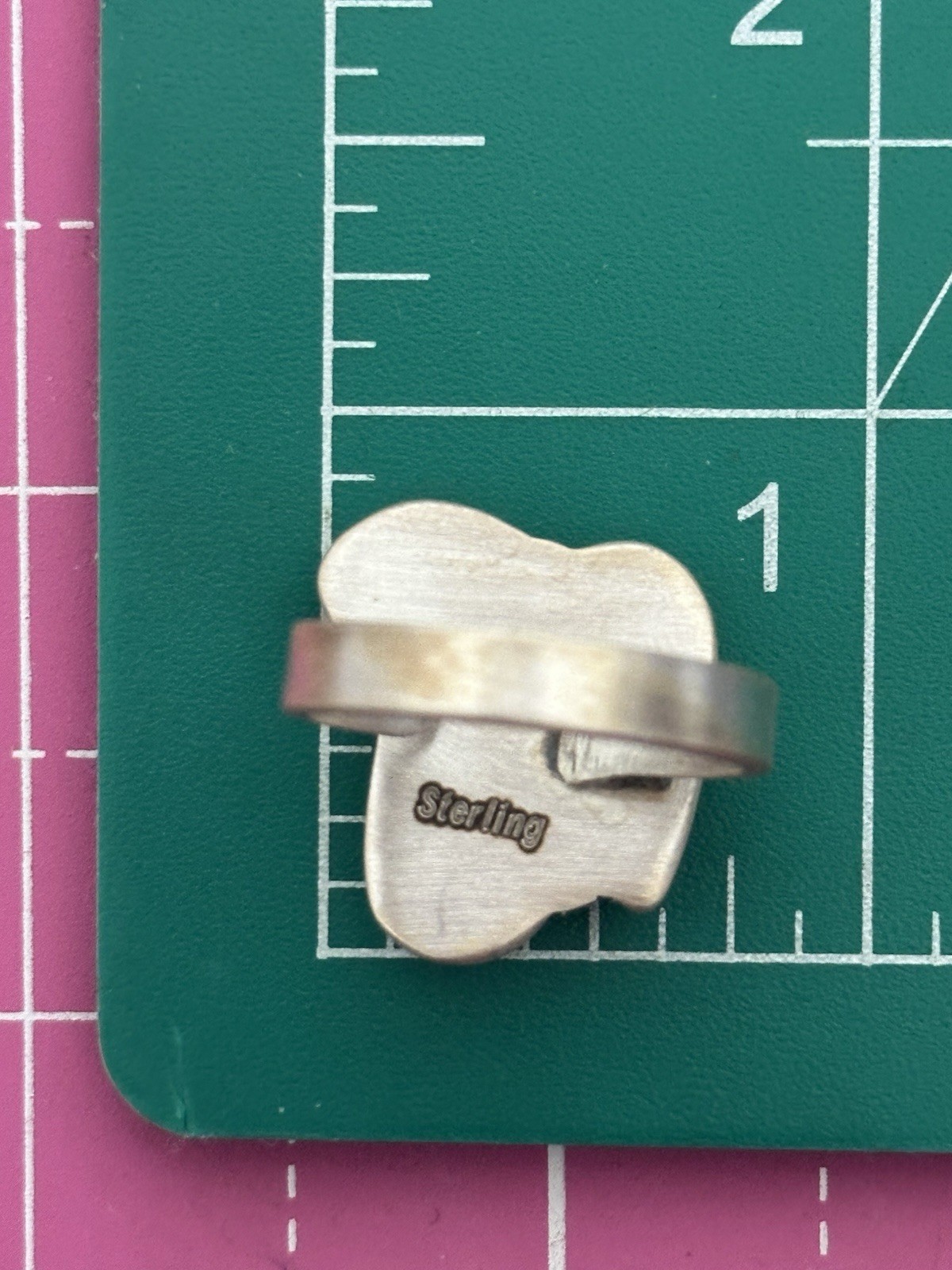 White Water Turquoise Mix Southwestern Sterling Silver Ring