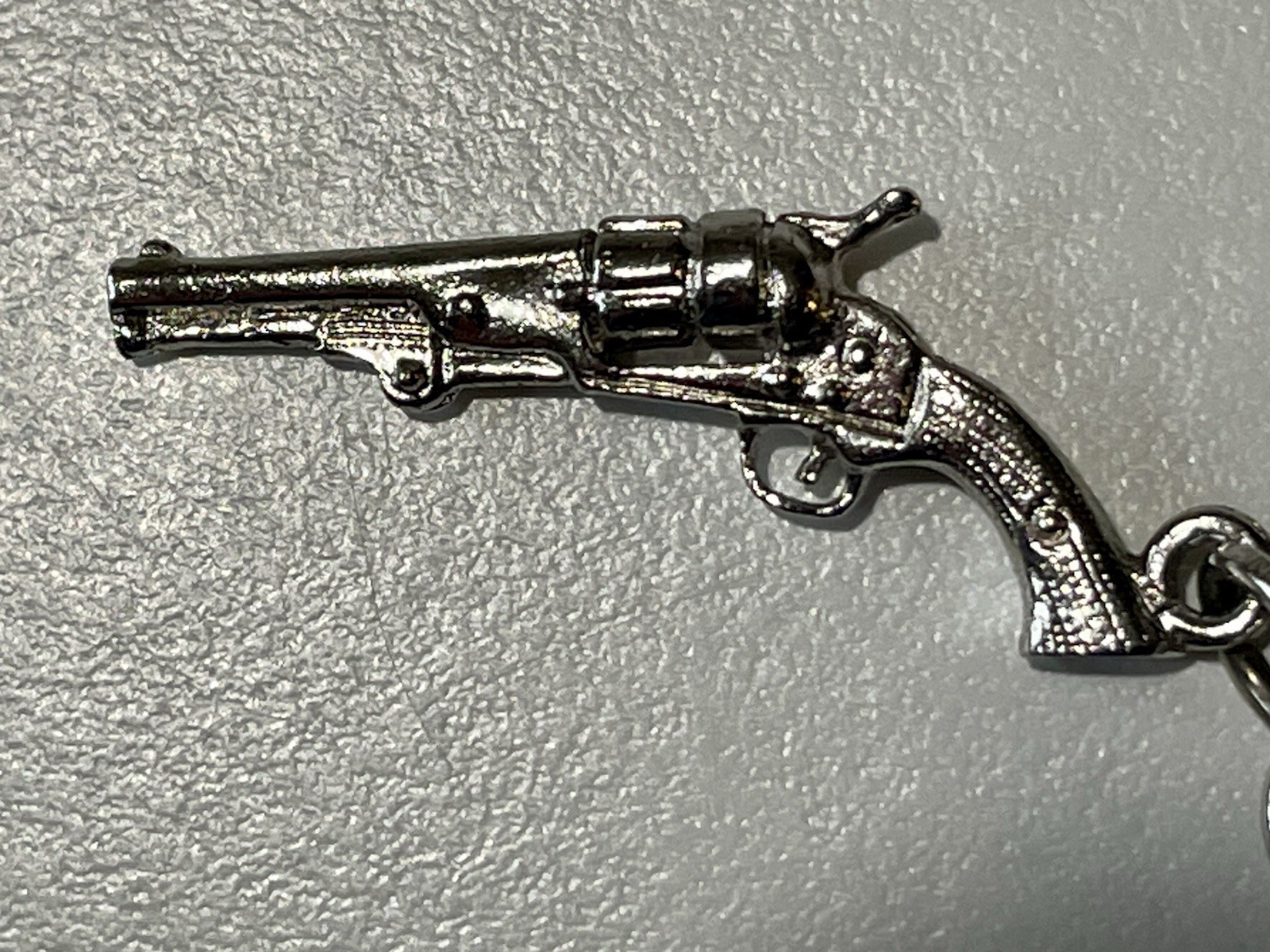 Vtg Sterling Silver Double Link Charm Bracelet 7″ 21g 1950’s Moving Scissors Gun