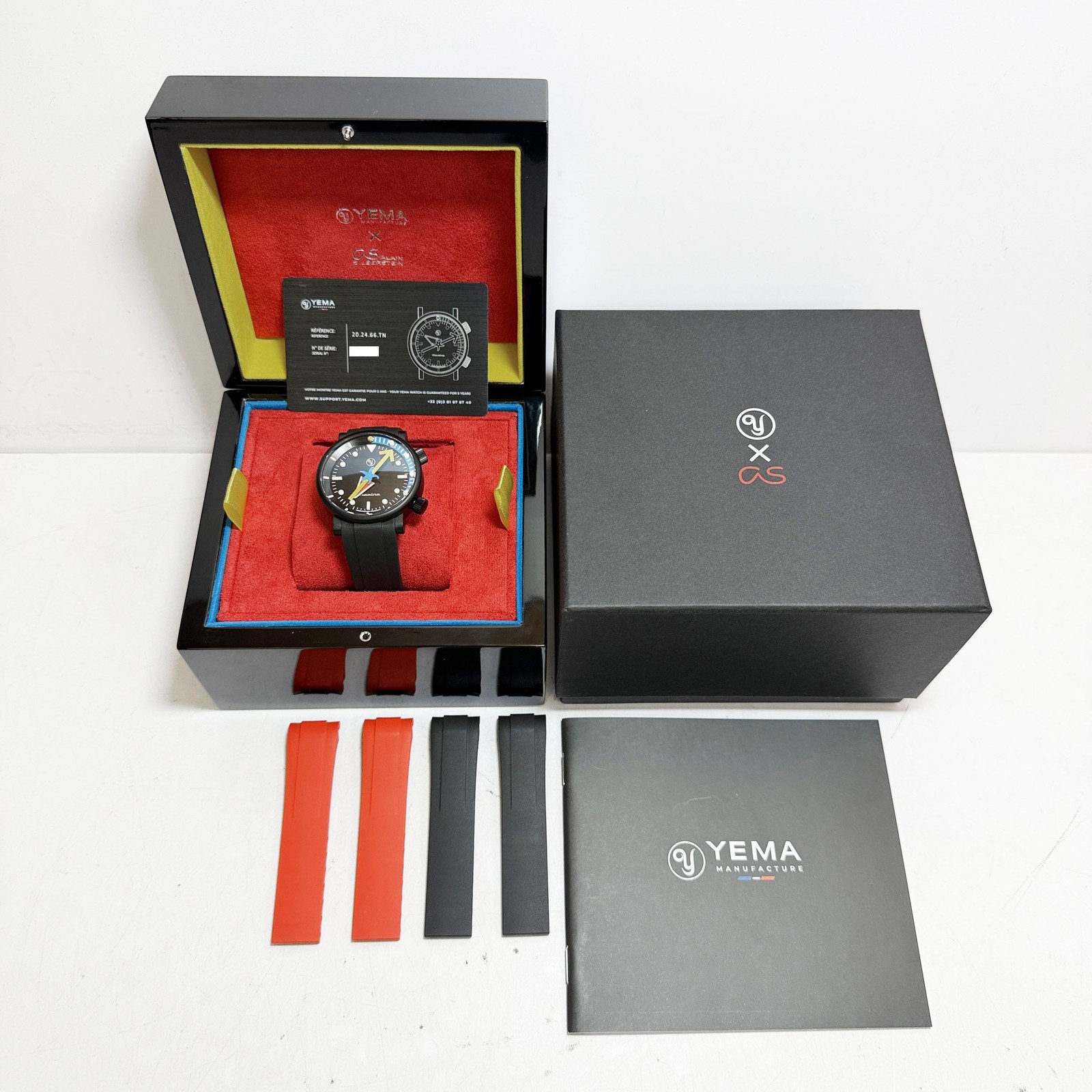 New Yema X Alain Silberstein Limited Edition 40MM Black Titanium Box Paper