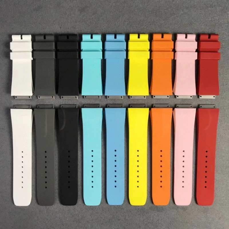 Small Rubber Watch Strap Replacement Band For Richard Mille RM07 01 RM37