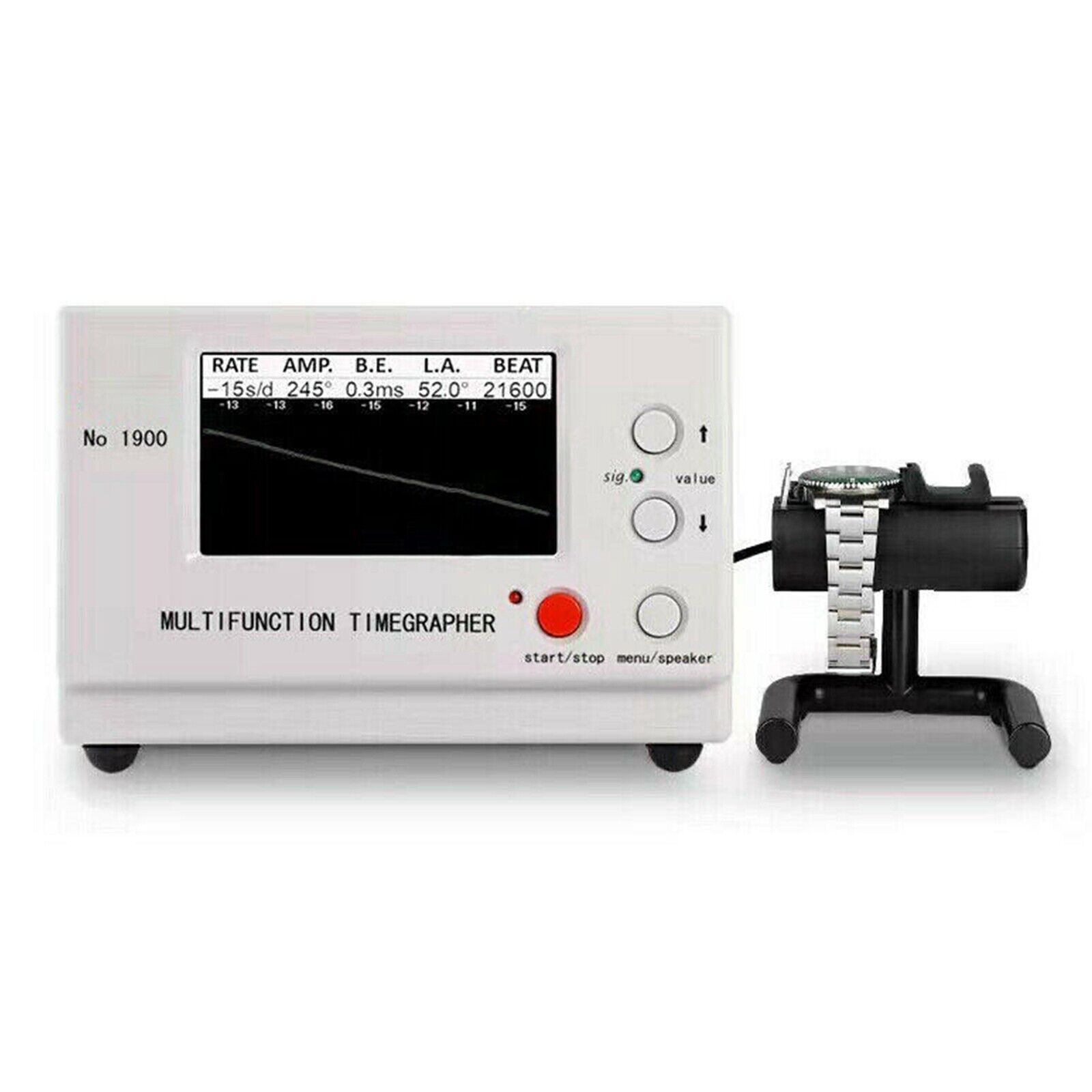 No.1900 Weishi Timegrapher Mechanical Watch Timing Machine Multifunction US Plug