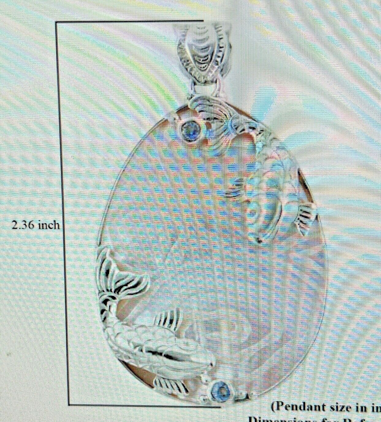 SAJEN SILVER Mother of Pearl Swiss Blue Topaz Pendant in Sterling Silver 10.8 g