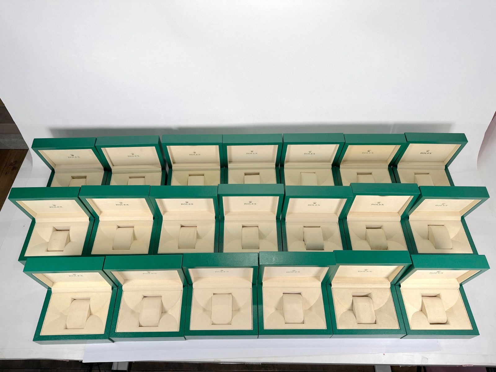 VINTAGE GENUINE ROLEX watch box case 20 set wave 39139.04 39139.01 260330002dA