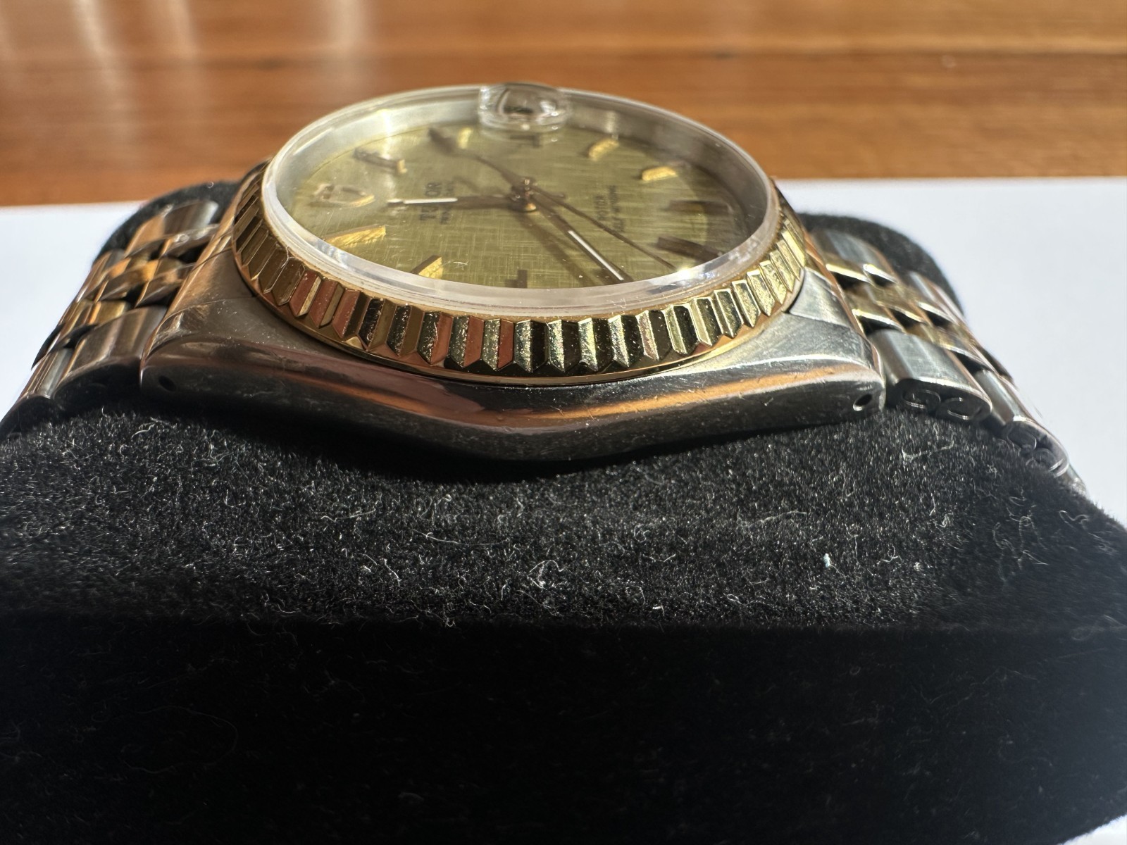 Tudor Prince Oysterdate 74033 Champagne Linen Dial Two-Tone Automatic