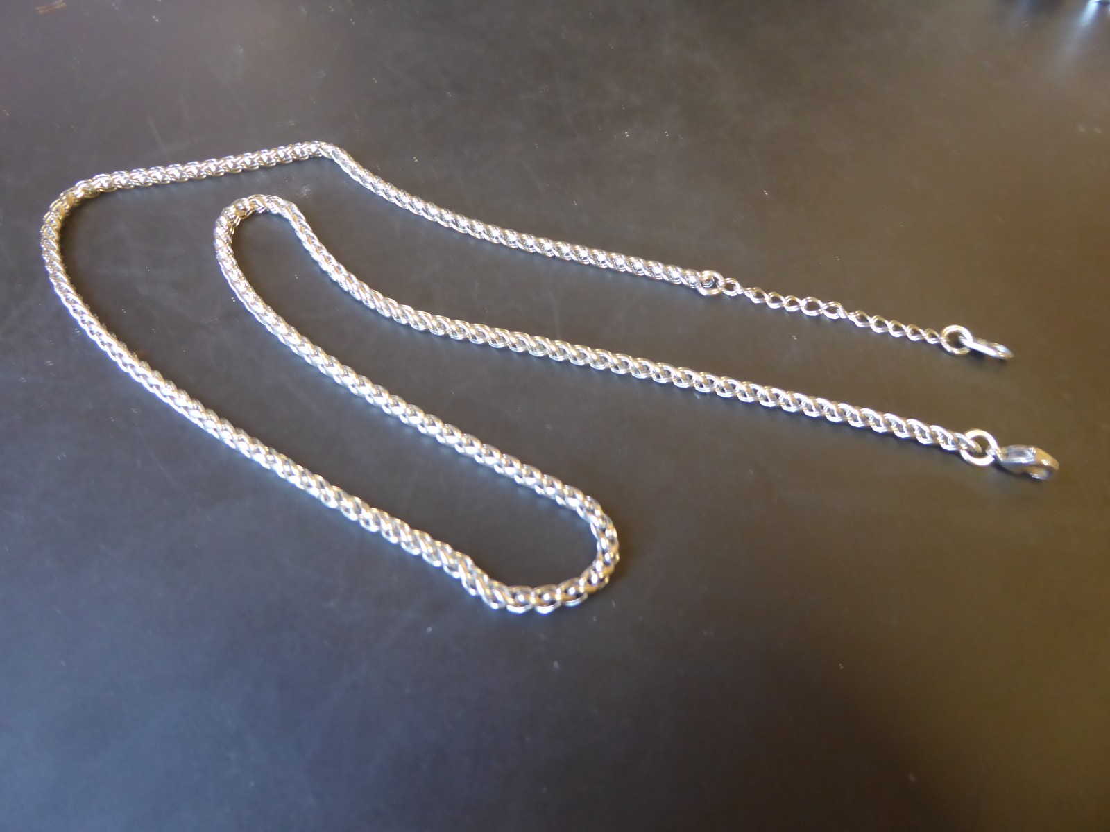 STAINLESS STEEL 55 cm WHEAT CHAIN LINK CHAIN 316L #880