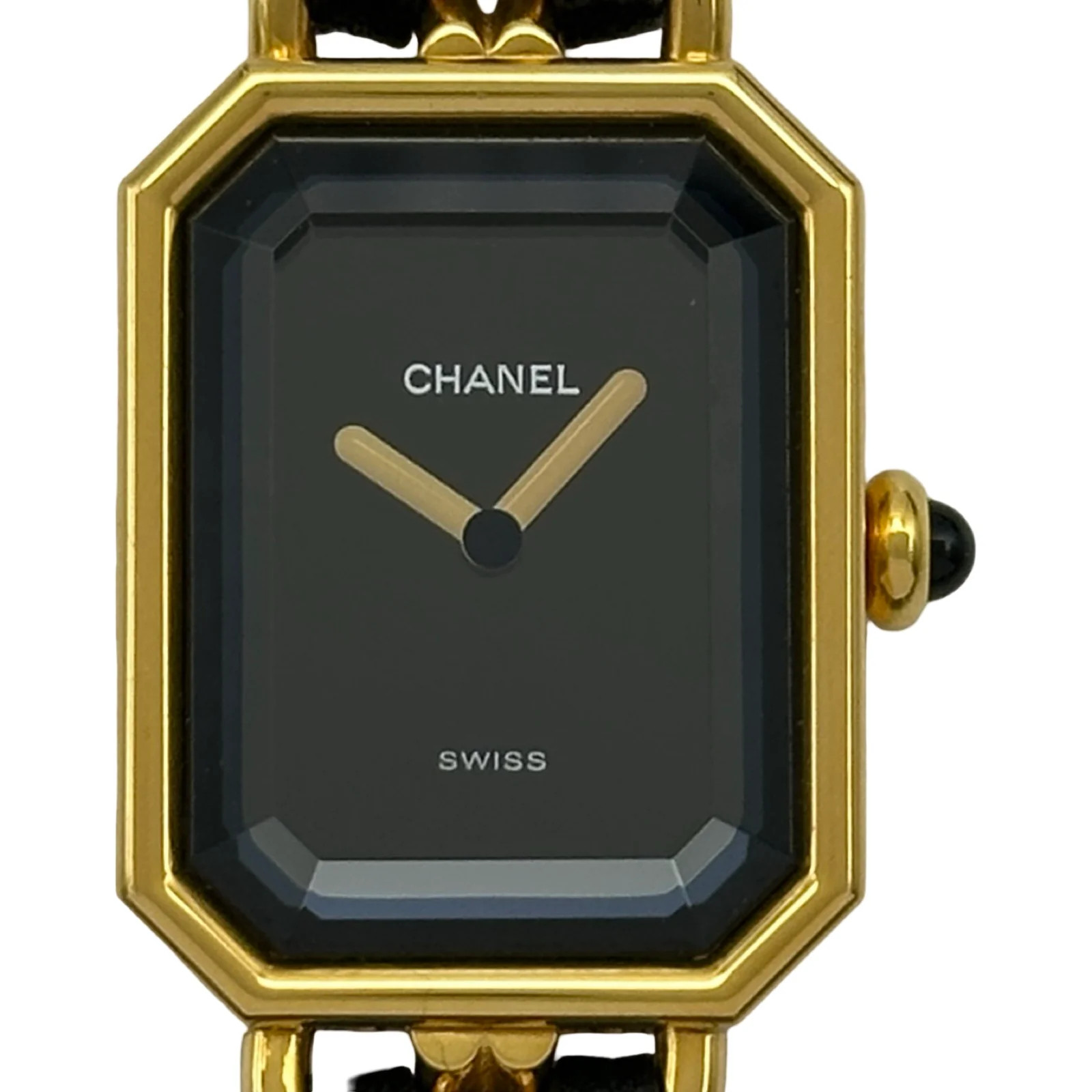 Chanel Première S H0001 20mm Black Dial Quartz Watch OKW3072