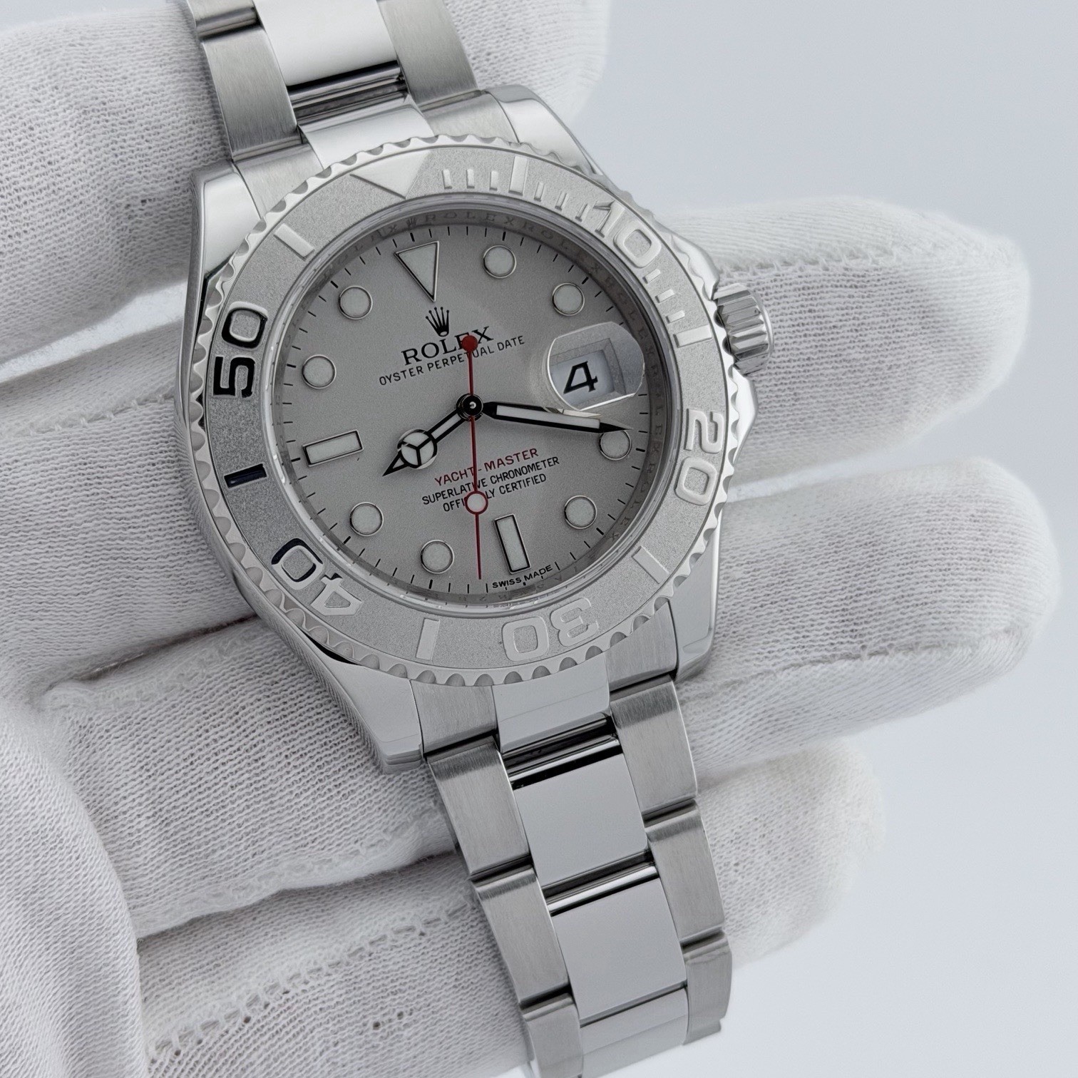 Rolex Yacht Master 40 116622 40mm Platinum Dial Stainless Steel Box Booklet
