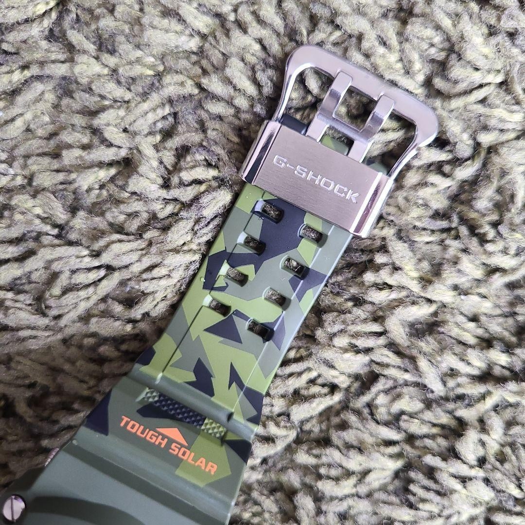 Casio G-Shock GW 9400CMJ 3JR Rangeman Green Camo Solar Radio Watch Used