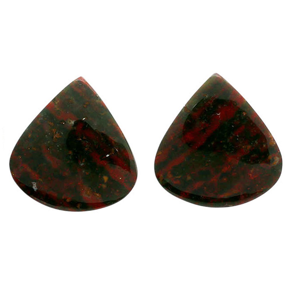 Natural Blood Stone Pair 21x22x4.5 mm Heart Shape Polished Gemstone LS32-06969