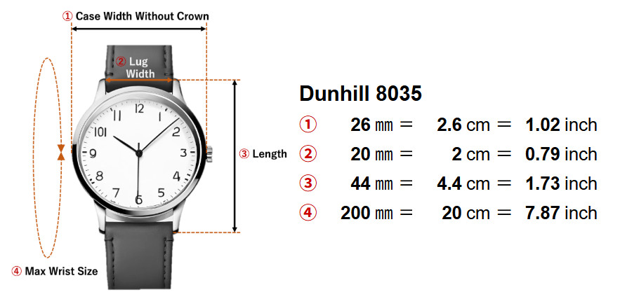 [EXC+5] DUNHILL Wafer 8035 Silver White Dial 26mm Tank Quartz Men’s Watch