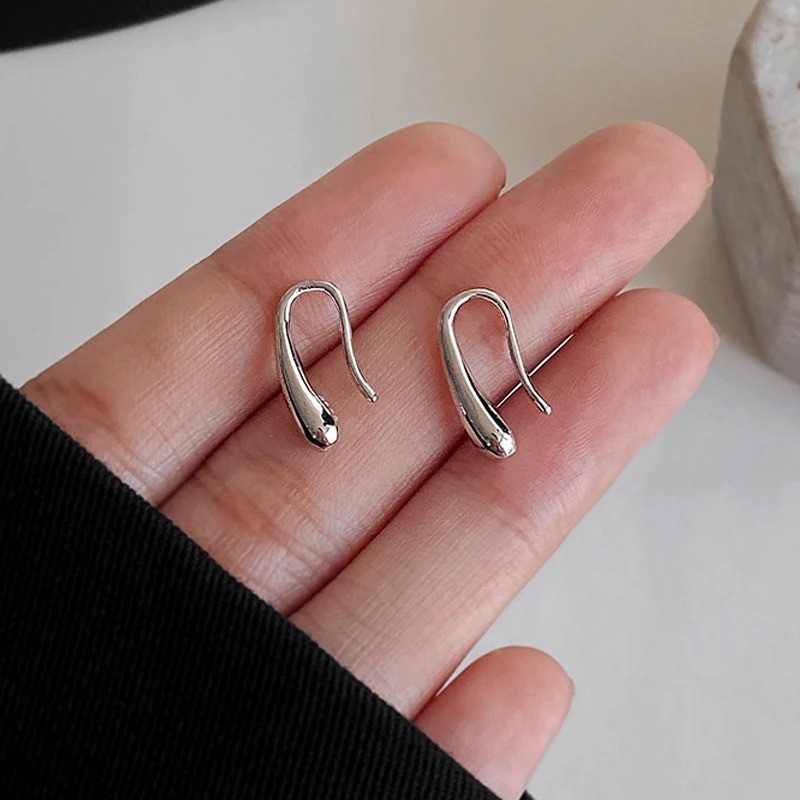 925 Sterling Silver Threader Drop Dangle Hook Earrings teardrop hanging