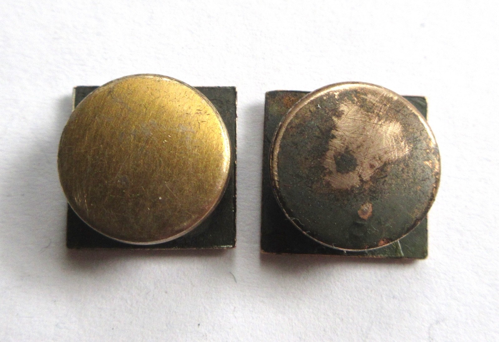 LAW AND ORDER Antique Collar or Cuff Buttons