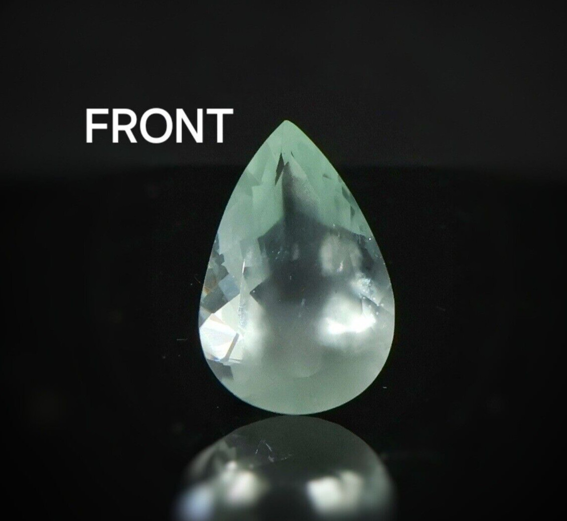 Natural Aquamarine Milky Blue Aquamarine Pear Aquamarine 13.45 Cts 22.5×15 mm