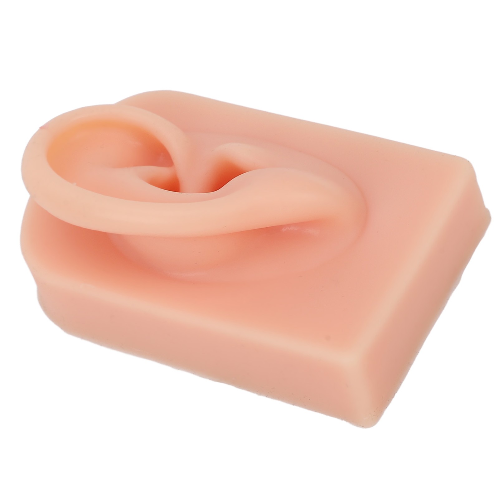 Soft Silicone Ear Model Reusable For Piercing Training (Light Complexion)